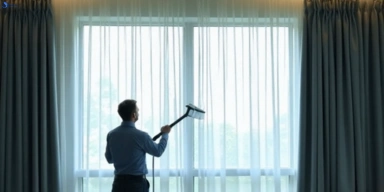 Commercial curtain steam cleaning service glengala-vic hotels offices