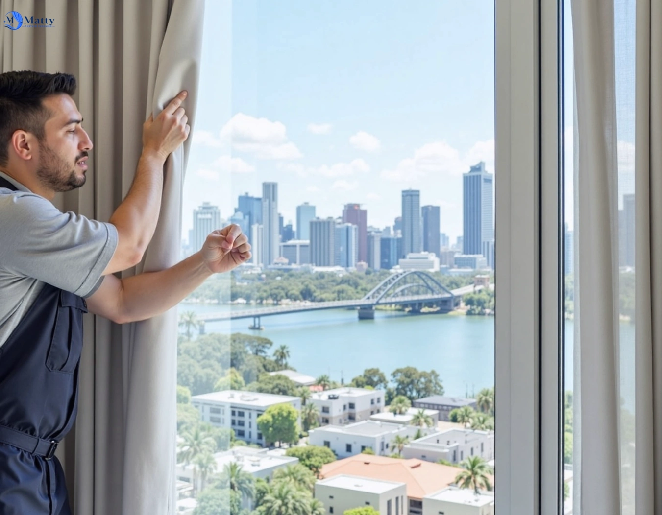 Professional curtain steam cleaning service glengala-vic QLD by Matty Curtain Cleaning